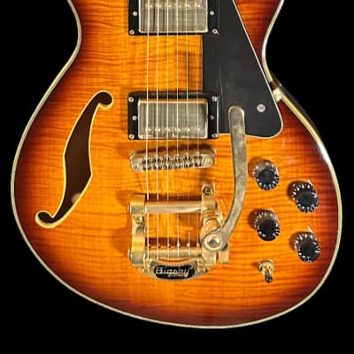 Used ESP LTD X-Tone PC-2V Semi Hollow Sunburst w/case TSS5253 image 2