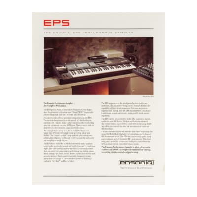 Ensoniq EPS One Sheet