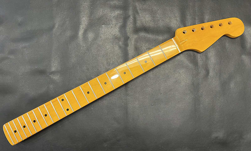 Unbranded Stratocaster Strat Replacement neck Vintage Tint Gloss  12"radius 1.63" nut width #3 image 1