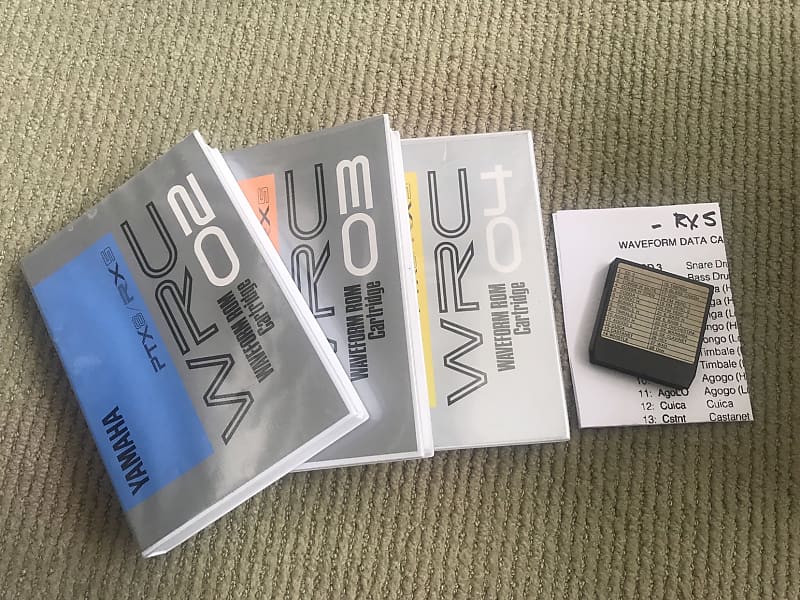 Yamaha WRC 02 03 04 & RX5 ROM for RX5 drum machine 4 cart lot | Reverb
