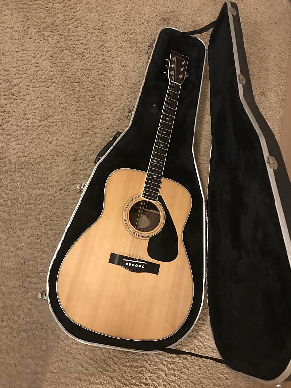 Yamaha FG-345 II Acoustic Guitar 1980s made in Taiwan in excellent condition with hard case image 1