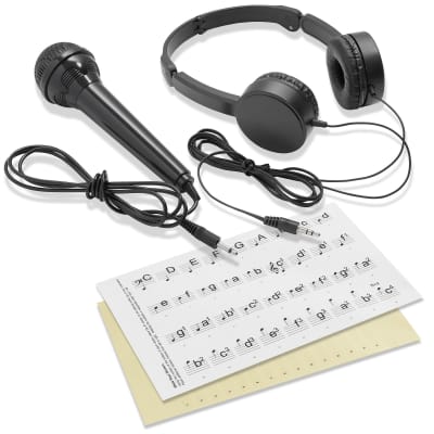 61-Key Digital Keyboard - Portable Piano Beginner Kit with Phones, Mic image 6