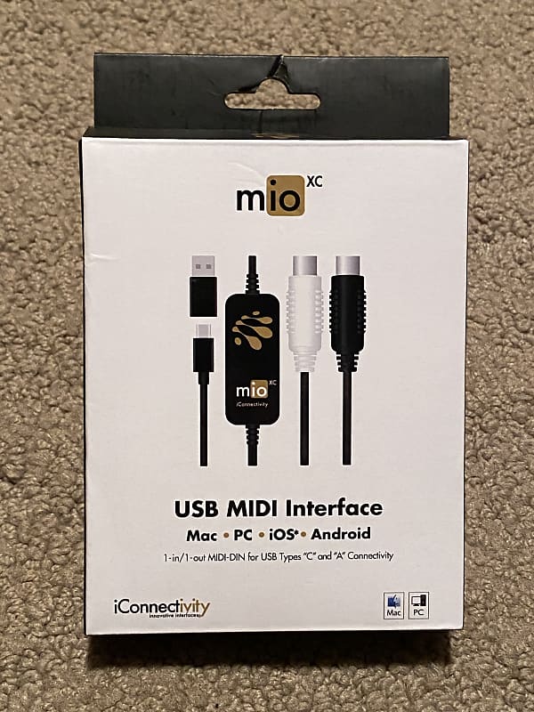 iConnectivity mioXC 1x1 USBC MIDI, DINMIDI Interface Reverb