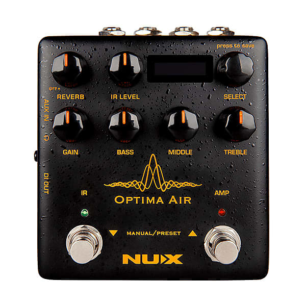 Pédale d'effets simulateur de guitare acoustique Nux OPTIMA-AIR