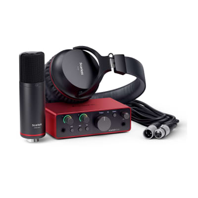 Focusrite Scarlett Solo Studio 4th Gen USB Audio Interface with Mic Preamp and Air Mode - Easy Setup Bundle with Pop Filter, Microphone Stand, and Shock mount (4 Items) image 13