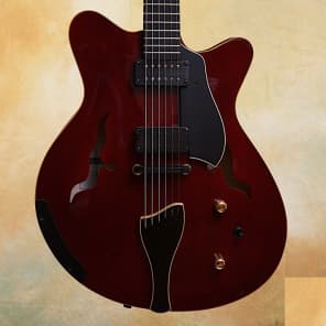 Moffa Arch Lorraine Electric Archtop Guitar - MINT - Red Violin Style Finish image 1