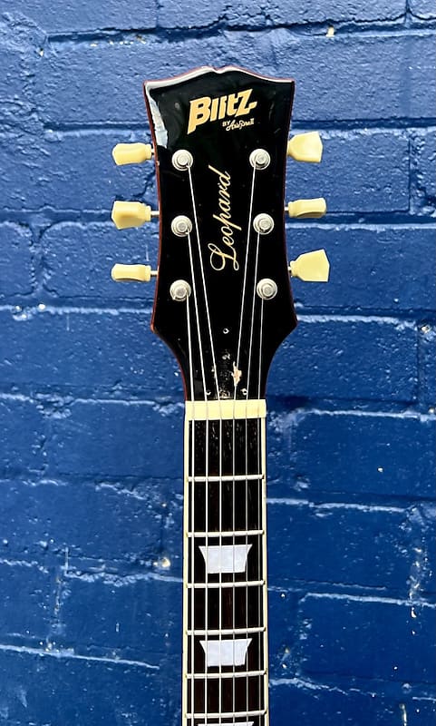 ギター Blitz by Aria Pro II BLP450 Leopard HB Blitz by Aria Pro II Leopard BLP-SLP Yellow 2015 – Topshelf