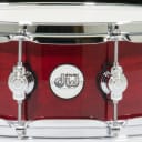 DW Design Series 5.5x14 Maple Snare Drum - Cherry Stain