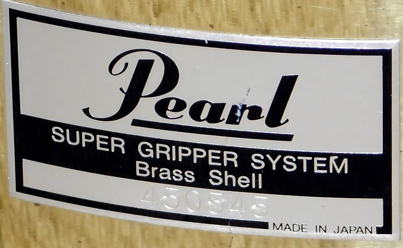 PEARL B-714DX 14X 6.5 Brass Shell 'Super Gripper' Snare Drum