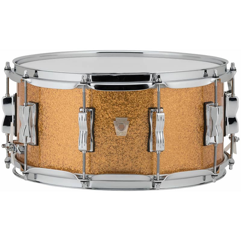 Ludwig Classic Maple 6.5x14 Snare Drum - Gold Sparkle | Reverb