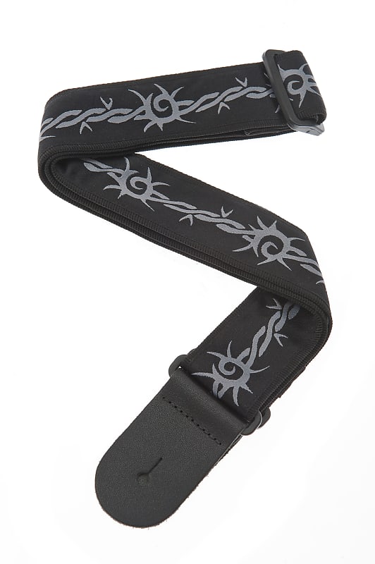 Planet Waves Woven Guitar Strap, Barbed Wire image 1