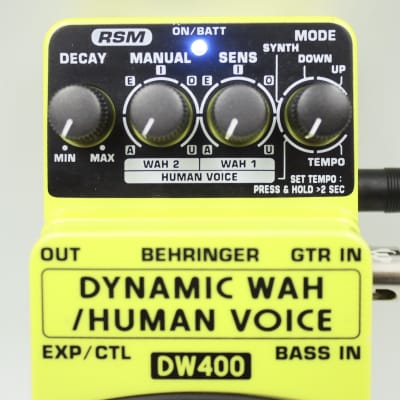 Behringer DW400 Dynamic Wah / Human Voice Guitar Effect