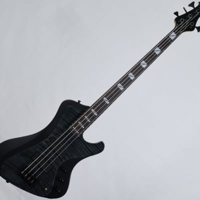 ESP LTD John Campbell JC-4FM Signature Electric Bass See Thru Black Satin Sides image 1