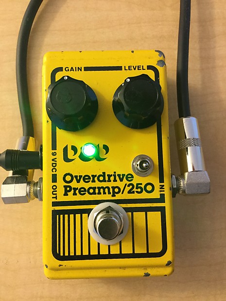 Analogman DOD OD 250 Grey Mojo Mod + Clipping Switch, Etc. 1985 Black /  Yellow