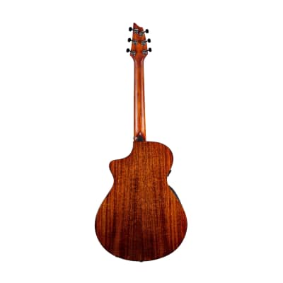 Breedlove Solo Pro Concert CE 6-String Red Cedar-African Mahogany Acoustic Electric Guitar with Ovangkol Bridge (Right-Handed, Edgeburst) image 2