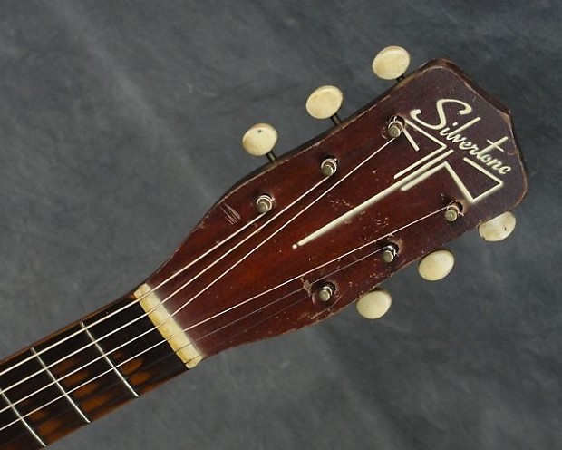 Beautiful Vintage 1950's Silvertone Archtop Acoustic Guitar