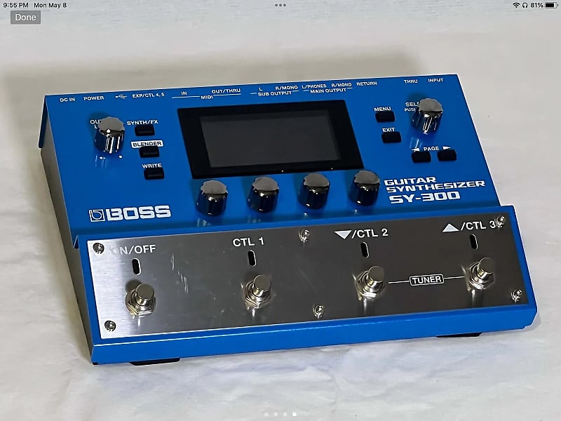 BOSS SY300  SYNTHESIZER AND EFFECTS PROCESSOR image 1