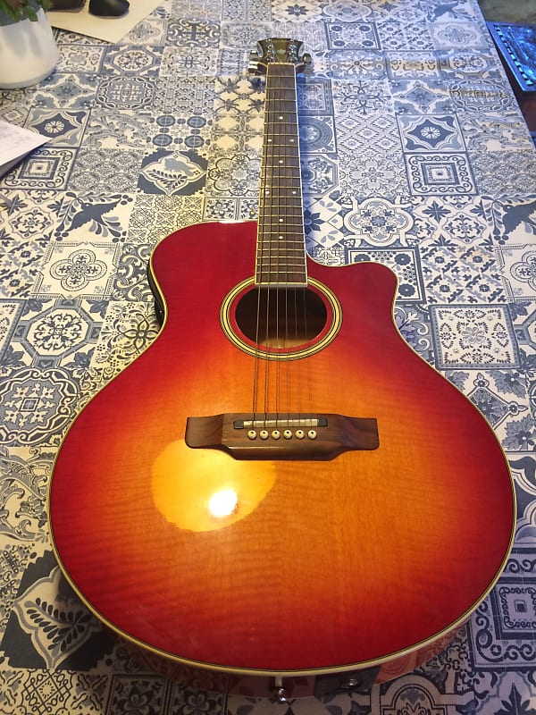 epiphone PR-6E 1995-2005 cherry flamed sunburst