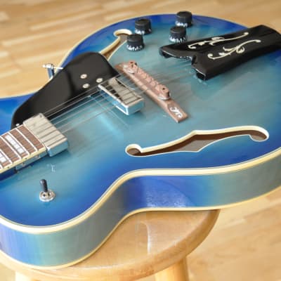 IBANEZ GB10EM JBB Jet Blue Burst / George Benson Signature / Artist Series / GB10EM-JBB image 6