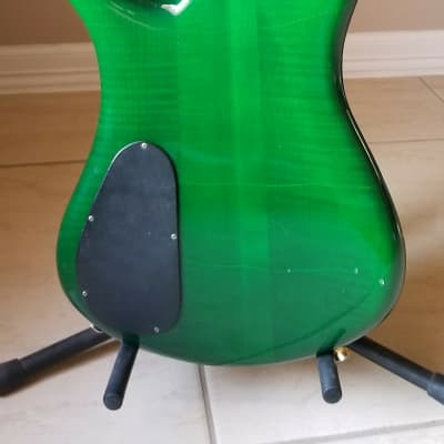 Spector Euro 5 NS-5CR FM 1999-2000 Green Bass Neck-Thru EMG Made in Czech for Repair or Pieces image 2