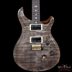 PRS Wood Library Artist Package Custom 24 Fatback Flame Top Neck African Blackwood Board Charcoal image 3