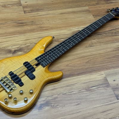 Yamaha TRB5P Amber Improved w/ John East Buffer preamp and better electronics image 3