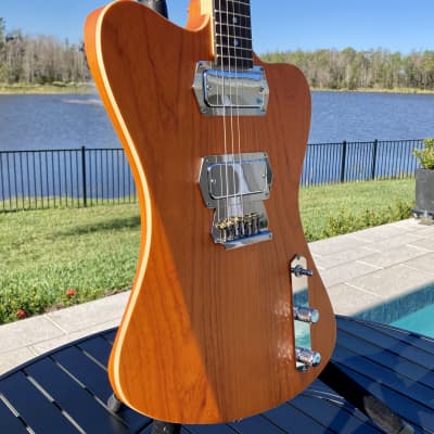 Lowe Custom Guitars Fireluxe (like NR Firebird Non-Reverse) Satin Translucent Orange (NAMM DEMO) image 7