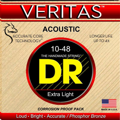DR Veritas VTA-10 Phosphor Bronze Acoustic Guitar Strings 10-48 image 1
