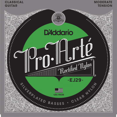 D'Addario EJ29 Classics Rectified Classical Guitar Strings, Moderate Tension image 1