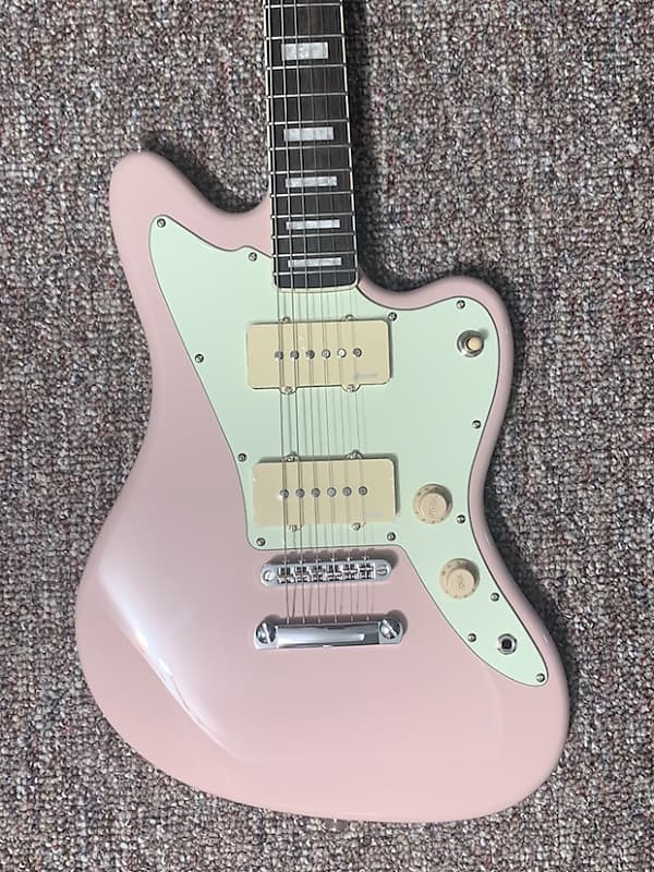 Harley Benton JA-60CC SP Jazzmaster - Shell Pink | Reverb