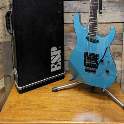 ESP The Mirage Deluxe Lake Placid Blue MIJ Electric Guitar w/ OHSC for sale