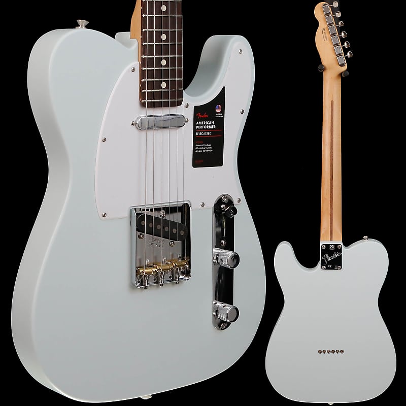 Fender American Performer Telecaster, Rosewood, Satin Sonic Blue