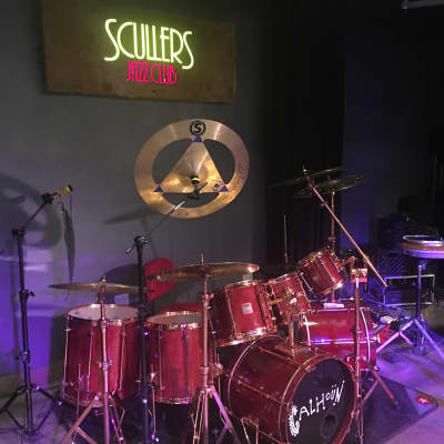 Sonor Vintage Hilite Classic Copper series  1990 Red stain wood with copper hoops image 3