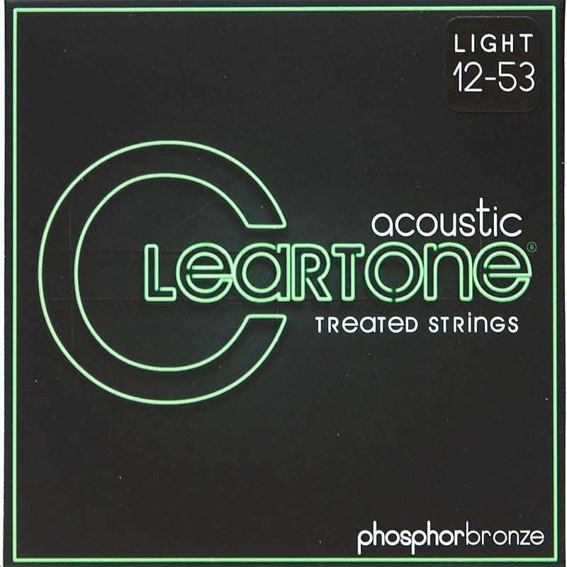 Cleartone 7412 EMP Coated Phosphor Bronze Acoustic Guitar Strings  12-53 Light image 1