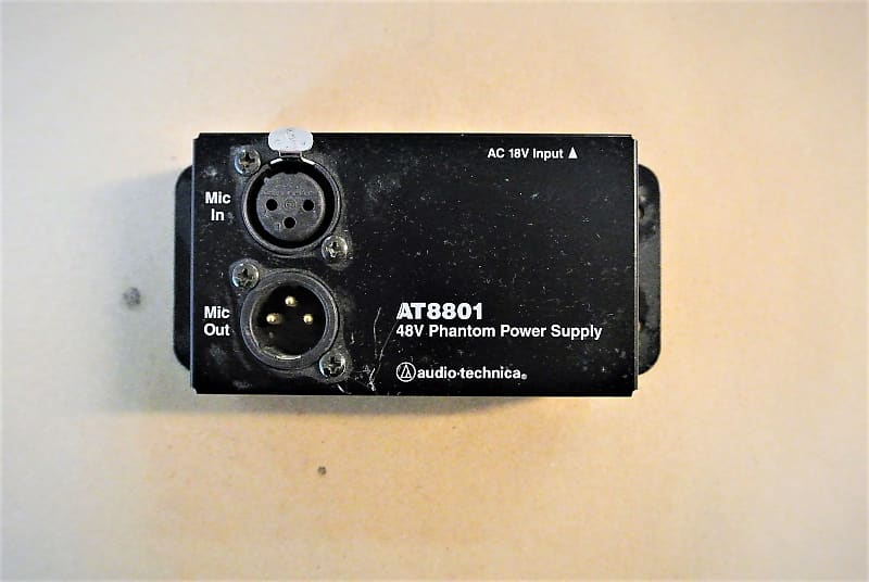 AudioTechnica AT 8801 single 48v phantom power supply AT8801 Reverb