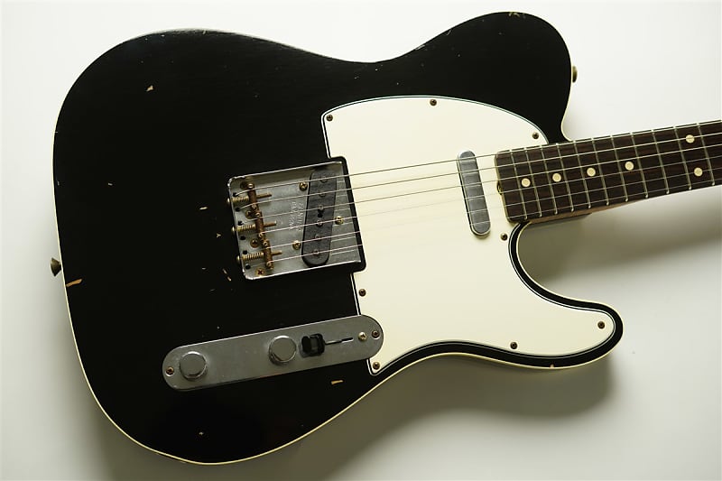 Fender Custom Shop Masterbuilt Vincent Van Trigt 1963 Custom Telecaster Journeyman Relic 2020 - Aged Black [BG] image 1