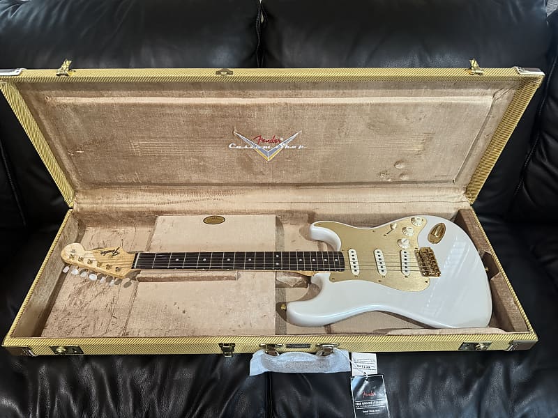 Fender Custom Shop Limited Edition 75th Anniversary Stratocaster 5A Birdseye Maple Neck Rosewood Fingerboard NOS Diamond White Pearl image 1