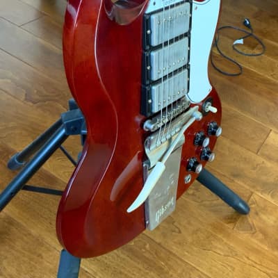 Gibson Les Paul/SG  Custom with Maestro Vibrato 2018 - VOS Black Cherry image 2