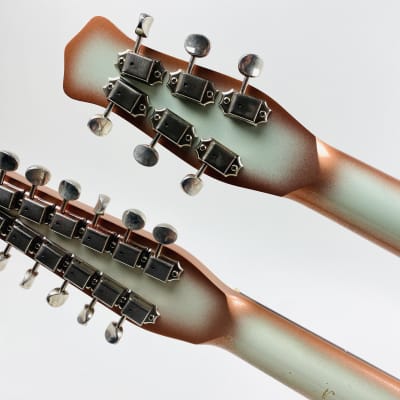 Jerry Jones Neptune Double Neck 6/12: Double the giggles, double the grins. Copper Burst image 8