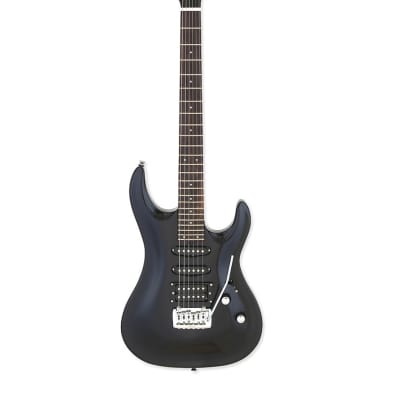 Aria MAC-STD-MBK Pro II Basswood Carved Top Bolt-On Maple Neck 6-String Electric Guitar for sale