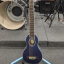 Washburn Rover Steel String Travel Acoustic Guitar Trans Blue
