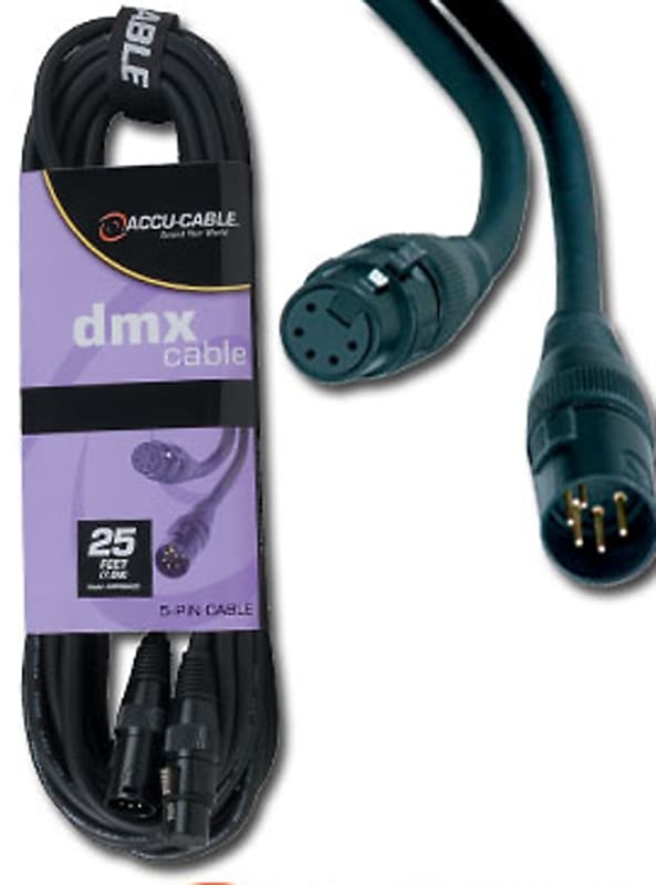American DJ AC5PDMX50 5-Pin DMX Cable, 50 Feet image 1