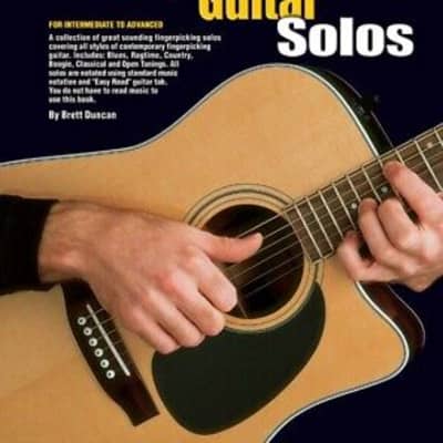 Learn To Play Fingerpicking Guitar Solos - TAB Music Book With CD - R5 X- for sale