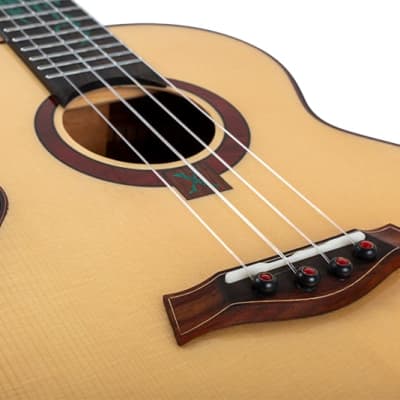Flight A10 SC Cocobolo Dragon 10th Anniversary Tenor Ukulele New - Solid Engelmann Spruce image 8