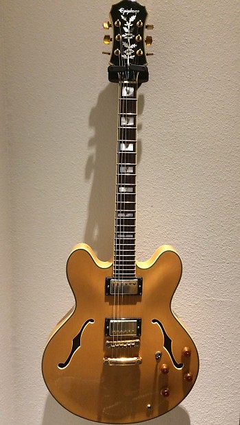 '80's Epiphone Sheraton II with Gibson Classic 57 Pickups Natural Maple