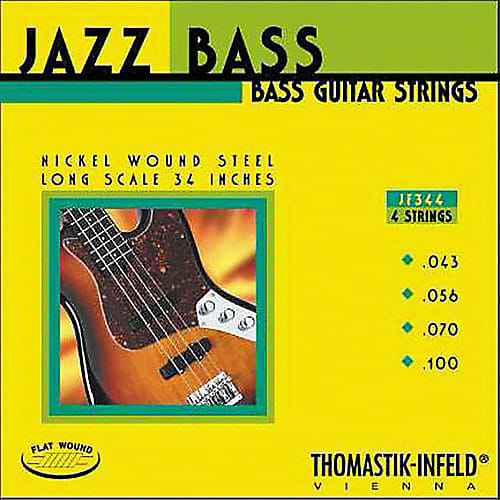 Thomastik Infeld JF344 Nickel Flat Wound Round Core Jazz Bass Strings 43-100 image 1