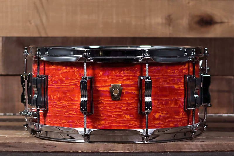 Ludwig 6.5" x 14" Classic Maple Snare Drum, Mod Orange image 1