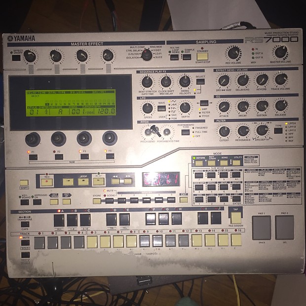 Yamaha RS7000 music production studio sequencer sampler Latest OS 1.22 Legendary MIDI timing rs-7000 image 1