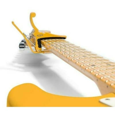 Electric Guitar Capo By Fender/Kyser, 'Quick Change' Butterscotch Blonde KGEFBBA image 6