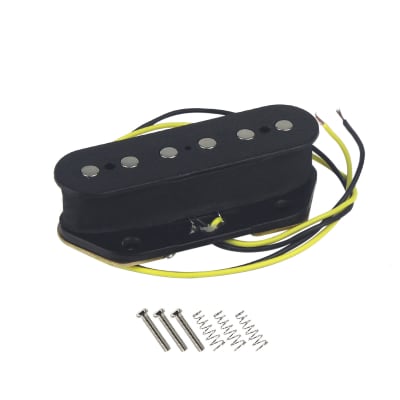 FLEOR Single-coil Pickup Guitar Bridge Pickup Ceramic Magnet For FD Tele, BLACK image 3